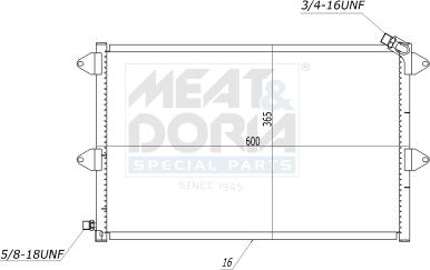 Meat & Doria 991133 - Condensatore, Climatizzatore www.autoricambi360.it