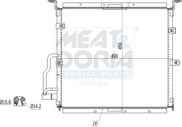 Meat & Doria 991132 - Condensatore, Climatizzatore www.autoricambi360.it