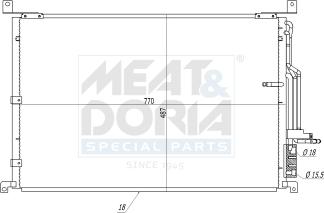 Meat & Doria 991295 - Condensatore, Climatizzatore www.autoricambi360.it