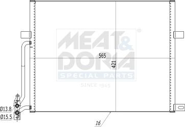 Meat & Doria 991242 - Condensatore, Climatizzatore www.autoricambi360.it