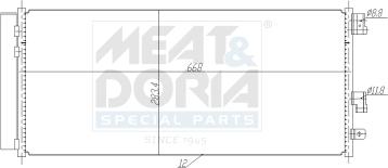 Meat & Doria 991251 - Condensatore, Climatizzatore www.autoricambi360.it