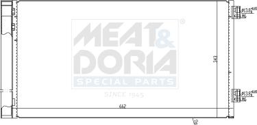 Meat & Doria 991258 - Condensatore, Climatizzatore www.autoricambi360.it
