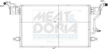 Meat & Doria 991283 - Condensatore, Climatizzatore www.autoricambi360.it