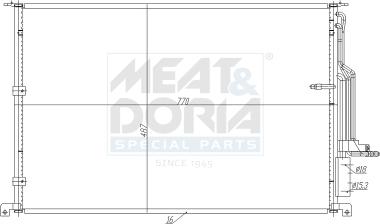 Meat & Doria 991279 - Condensatore, Climatizzatore www.autoricambi360.it