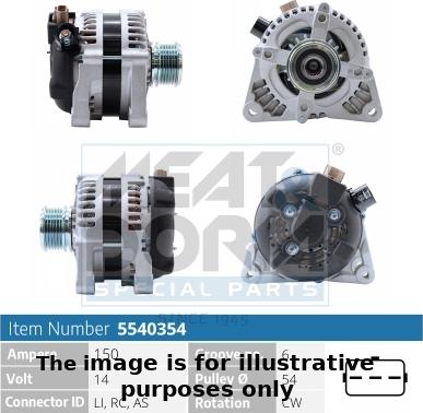 Meat & Doria 5540354G - Alternatore www.autoricambi360.it