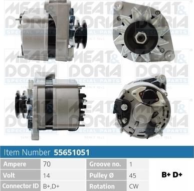 Meat & Doria 55651051 - Alternatore www.autoricambi360.it