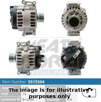 Meat & Doria 5515504P - Alternatore www.autoricambi360.it