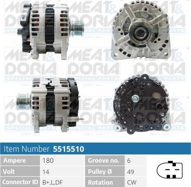 Meat & Doria 5515510 - Alternatore www.autoricambi360.it