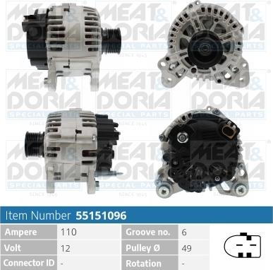 Meat & Doria 55151096 - Alternatore www.autoricambi360.it