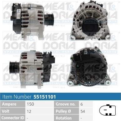 Meat & Doria 55151101 - Alternatore www.autoricambi360.it