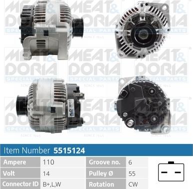 Meat & Doria 5515124 - Alternatore www.autoricambi360.it