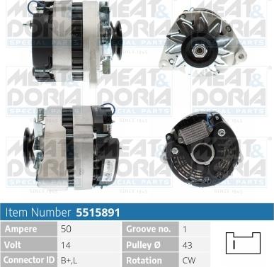 Meat & Doria 5515891 - Alternatore www.autoricambi360.it