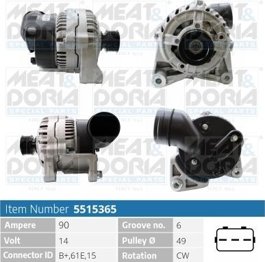 Meat & Doria 5515365 - Alternatore www.autoricambi360.it