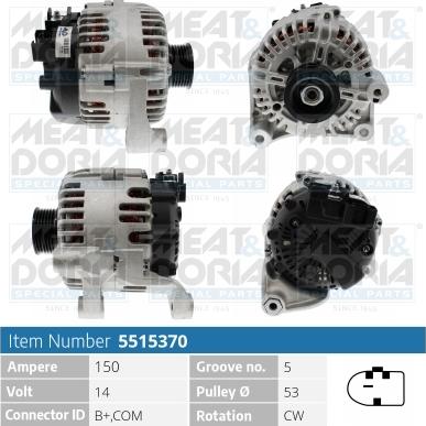 Meat & Doria 5515370 - Alternatore www.autoricambi360.it