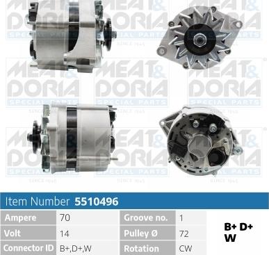 Meat & Doria 5510496 - Alternatore www.autoricambi360.it