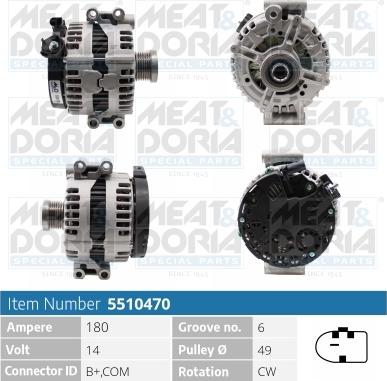 Meat & Doria 5510470 - Alternatore www.autoricambi360.it