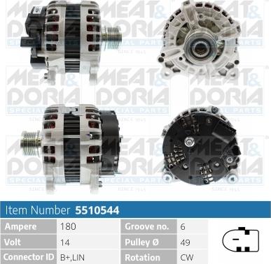 Meat & Doria 5510544 - Alternatore www.autoricambi360.it