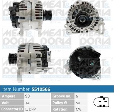 Meat & Doria 5510566 - Alternatore www.autoricambi360.it