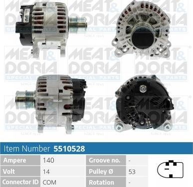Meat & Doria 5510528 - Alternatore www.autoricambi360.it