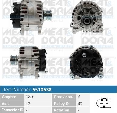 Meat & Doria 5510638 - Alternatore www.autoricambi360.it