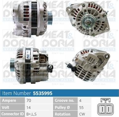 Meat & Doria 5535995 - Alternatore www.autoricambi360.it