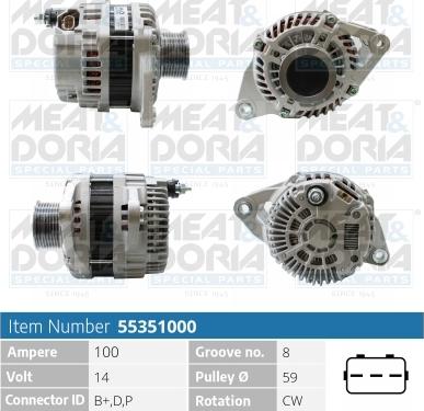 Meat & Doria 55351000 - Alternatore www.autoricambi360.it