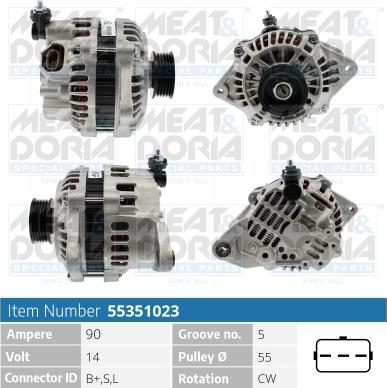 Meat & Doria 55351023 - Alternatore www.autoricambi360.it