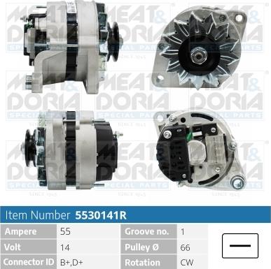Meat & Doria 5530141R - Alternatore www.autoricambi360.it