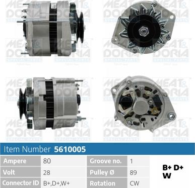 Meat & Doria 5610005 - Alternatore www.autoricambi360.it