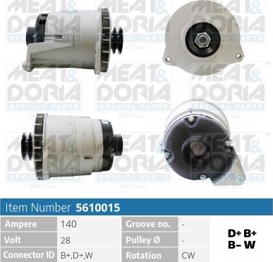 Meat & Doria 5610015 - Alternatore www.autoricambi360.it