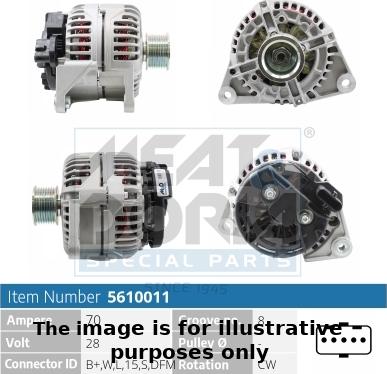 Meat & Doria 5610011P - Alternatore www.autoricambi360.it