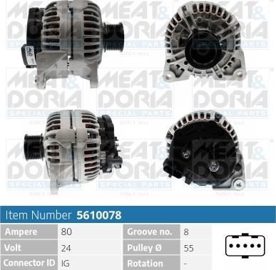 Meat & Doria 5610078 - Alternatore www.autoricambi360.it