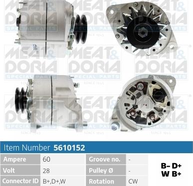 Meat & Doria 5610152 - Alternatore www.autoricambi360.it