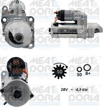 Meat & Doria 5110166G - Motorino d'avviamento www.autoricambi360.it