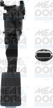 Meat & Doria 83782 - Kit pedale acceleratore www.autoricambi360.it