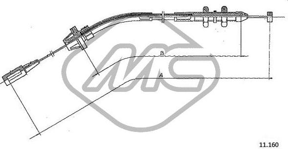 Metalcaucho 80671 - Cavo acceleratore www.autoricambi360.it