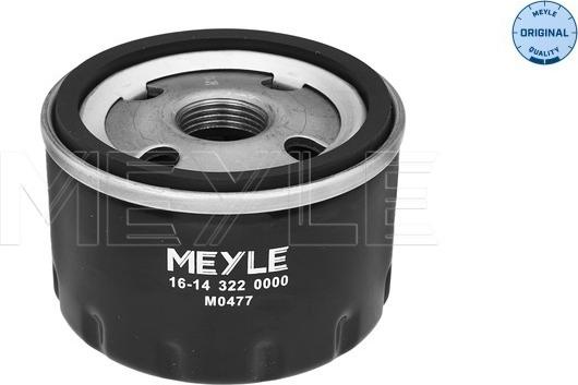 Meyle 16-14 322 0000 - Filtro olio www.autoricambi360.it