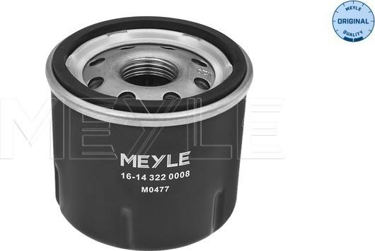 Meyle 16-14 322 0008 - Filtro olio www.autoricambi360.it