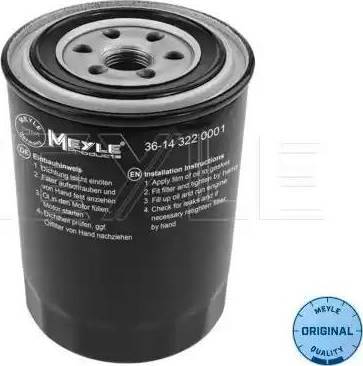 Meyle 36-14 322 0001 - Filtro olio www.autoricambi360.it