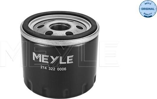 Meyle 214 322 0006 - Filtro olio www.autoricambi360.it