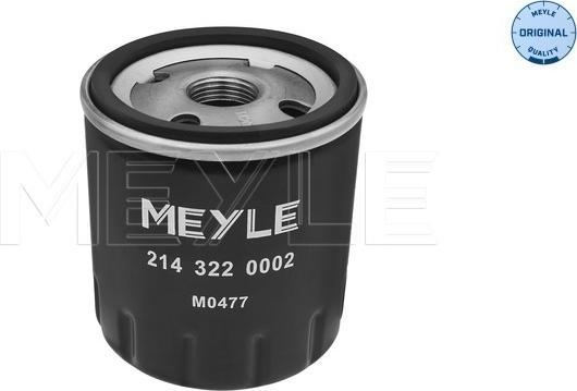 Meyle 214 322 0002 - Filtro olio www.autoricambi360.it