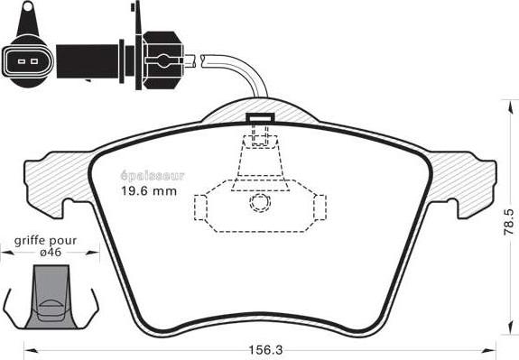 ATE 13.0460-7154.2 - Kit pastiglie freno, Freno a disco www.autoricambi360.it