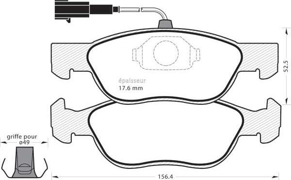 TRW GDB1387 - Kit pastiglie freno, Freno a disco www.autoricambi360.it