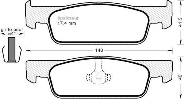 Cifam 822-975-3 - Kit pastiglie freno, Freno a disco www.autoricambi360.it