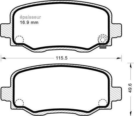 ATE 602602 - Kit pastiglie freno, Freno a disco www.autoricambi360.it