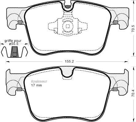 TRW GDB2193 - Kit pastiglie freno, Freno a disco www.autoricambi360.it