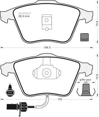 Cifam 822-549-0 - Kit pastiglie freno, Freno a disco www.autoricambi360.it