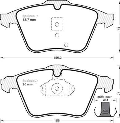 ATE 13.0460-7243.2 - Kit pastiglie freno, Freno a disco www.autoricambi360.it