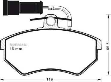 Cifam 822-148-2 - Kit pastiglie freno, Freno a disco www.autoricambi360.it
