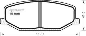 Red Line 27SZ004 - Kit pastiglie freno, Freno a disco www.autoricambi360.it